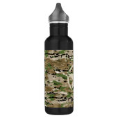 Star Stencil Classic Decal auf Camouflage Style Trinkflasche (Links)
