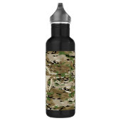 Star Stencil Classic Decal auf Camouflage Style Trinkflasche (Rechts)