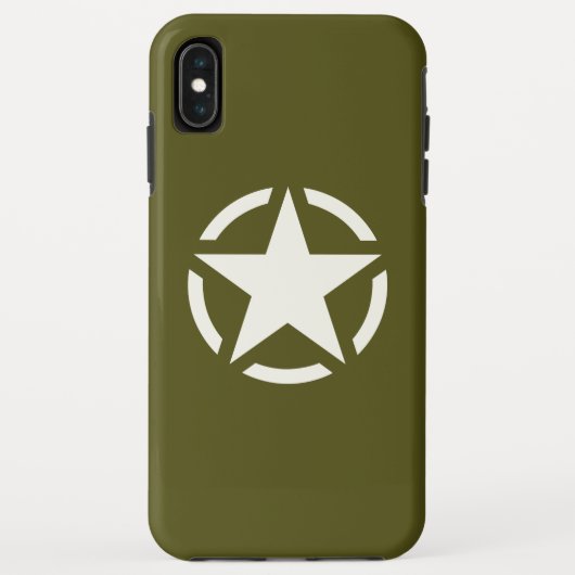 Star Stencil Classic on Khaki Green Case-Mate iPhone Hülle (Rückseite)