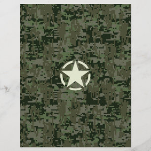 Star Stencil Digital Woodland