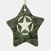 Star Stencil Digital Woodland Keramikornament (Links)