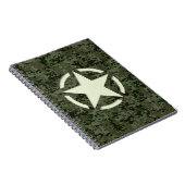 Star Stencil Digital Woodland Notizblock (Rechte Seite)