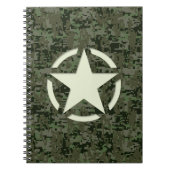 Star Stencil Digital Woodland Notizblock (Vorderseite)