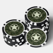 Star Stencil Digital Woodland Pokerchips (Stapel)