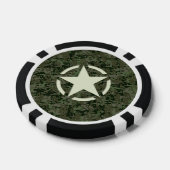 Star Stencil Digital Woodland Pokerchips (Einzeln)