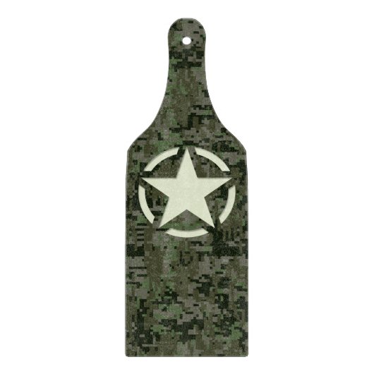 Star Stencil Digital Woodland Schneidebrett (Vorderseite)