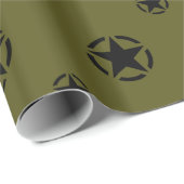 Star Stencil Muster Geschenkpapier (Rolleneckpunkt)