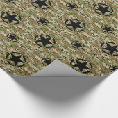 Star Stencil Muster Geschenkpapier (Ecke)