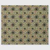 Star Stencil Muster Geschenkpapier (Flach)