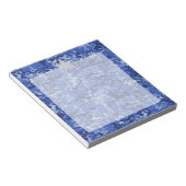 Star Stencil Retro Navy Blue Camouflage Notizblock (angewinkelt)