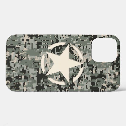 Star Stencil Style Khaki Digital Tarnlage Case-Mate iPhone Hülle (Rückseite (Horizontal))