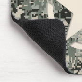 Star Stencil Style Khaki Digital Tarnlage Mousepad (Ecke)