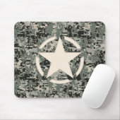 Star Stencil Style Khaki Digital Tarnlage Mousepad (Mit Mouse)