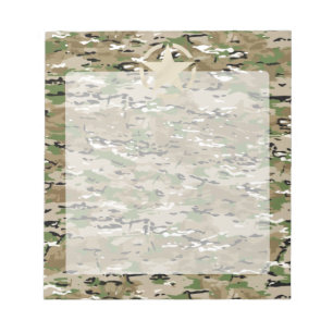 Star Stencil Vintag Camouflage Dekoration Notizblock