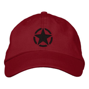 Star Stencil Vintag Decal Stilvolle Stickerei Bestickte Baseballkappe