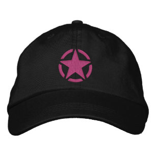 Star Stencil Vintag Decal Stilvolle Stickerei Bestickte Baseballkappe