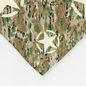 Star Stencil Vintag Decon Camouflage Color Fleecedecke (Ecke)