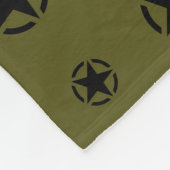 Star Stencil Vintag Decon Camouflage Color Fleecedecke (Ecke)
