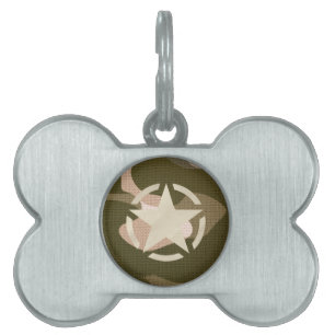 Star Stencil Vintag Decon Camouflage Style Tiermarke