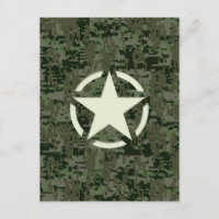 Star Stencil Vintag Symbol Digital Camouflage