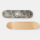 Star Stencil Vintag Tag Digital Khaki Style Skateboard (Horizontal)