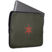Star Stern khaki olive Laptopschutzhülle (Vorne Rechts)