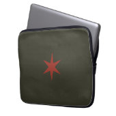 Star Stern khaki olive Laptopschutzhülle (Vorderseite Links)