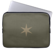Star Stern khaki olive Laptopschutzhülle (Vorderseite)