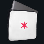 Star Stern pink Laptopschutzhülle<br><div class="desc">Star Stern white and pink.</div>