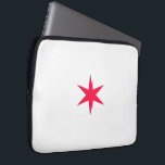 Star Stern pink Laptopschutzhülle<br><div class="desc">Star Stern white and pink.</div>