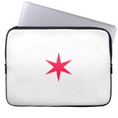 Star Stern pink Laptopschutzhülle (Vorderseite)