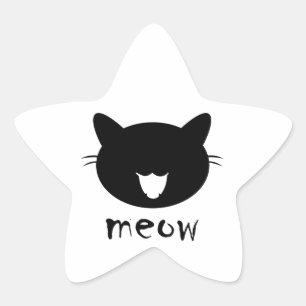 Star Stickers Cat miauen