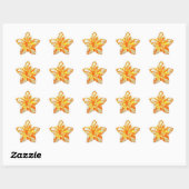 Star Stickers gelbe Gerbera (Blatt)