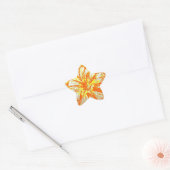 Star Stickers gelbe Gerbera (Umschlag)