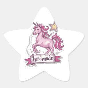 Star Stickers Unicoron und die Inschrift,Handmad