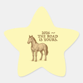Star Stickers with horse and motivational text
