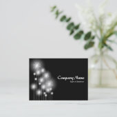 Star Strands - Schwarz Visitenkarte (Stehend Vorderseite)