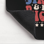 Star Stripes and Equal Rights Patriotic 4. Jul Mousepad (Ecke)