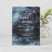 Star Struck Watercolor Bridal Dusche Einladung (Stehend Vorderseite)