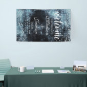 Star Struck Watercolor Celestial Wedding Willkomme Banner (Messeveranstaltung)
