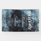 Star Struck Watercolor Celestial Wedding Willkomme Banner (Horizontal)