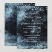 Star Struck Watercolor Galaxy Einladung zur Hochze (Vorne/Hinten)
