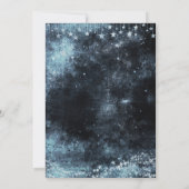 Star Struck Watercolor Galaxy Einladung zur Hochze (Rückseite)