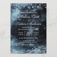 Star Struck Watercolor Galaxy Einladung zur Hochze