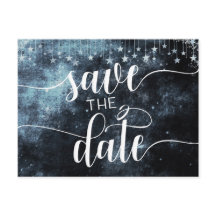 Star Struck Watercolor Sky Wedding Save the Date
