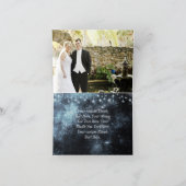 Star Struck Watercolor Wedding Danke Foto (Innenseite)