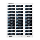 Star Struck Watercolor Wedding Rücksendeadresse (Vorne)