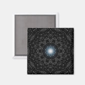 Star Studded Night Kaleidoscope Magnete Magnet (Vorderseite/Rückseite)