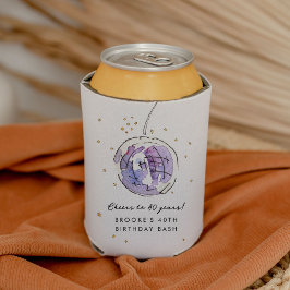 Star Studding Disco Ball Watercolor Geburtstagspar Dosenkühler