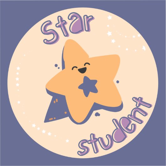 Star Student Aufkleber (Vorderseite)
